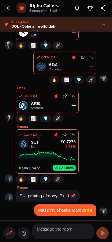 Trader Room — Live Calls